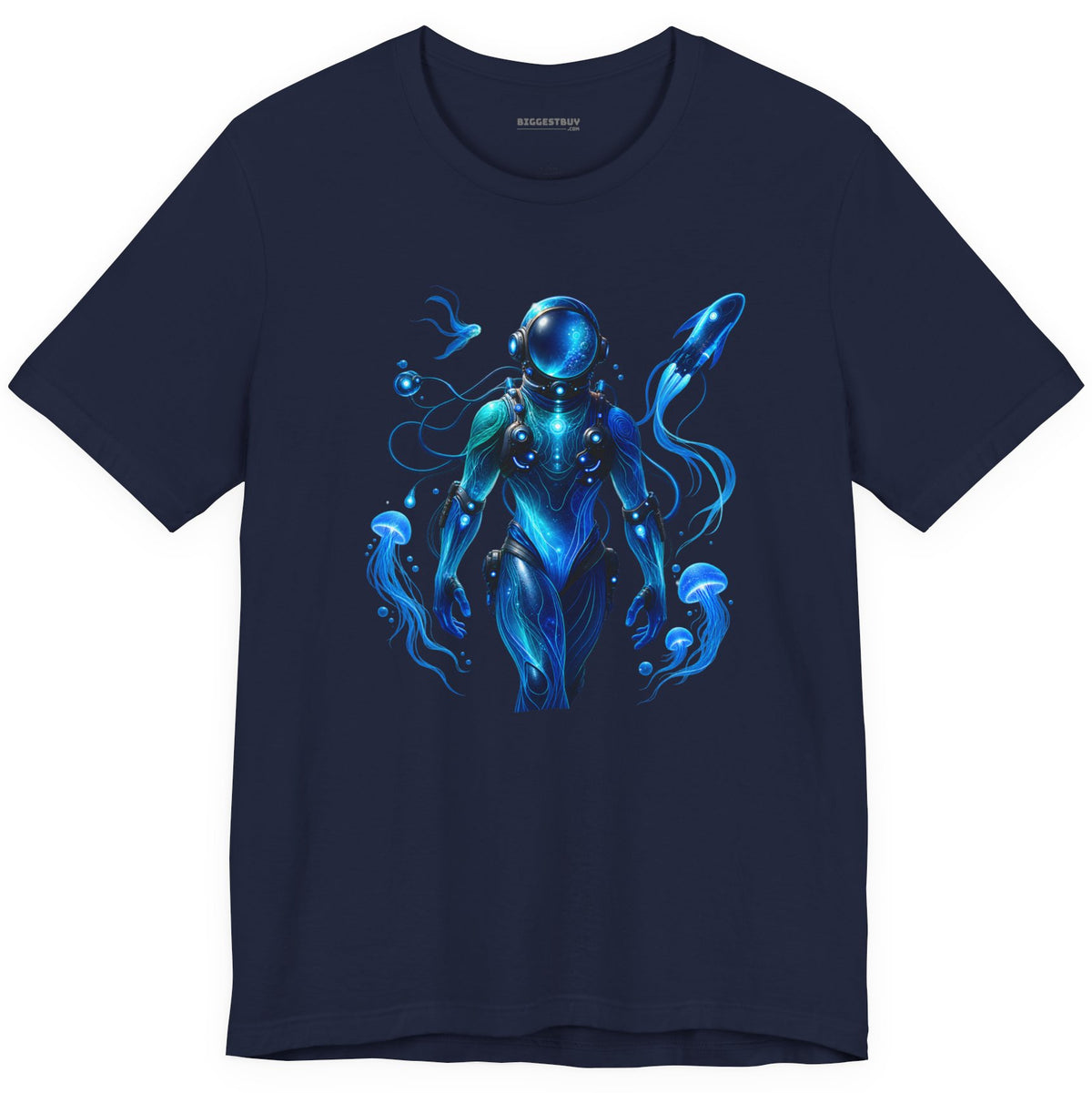 Galactic Guardian - Classic Jersey Tee in Navy, front view