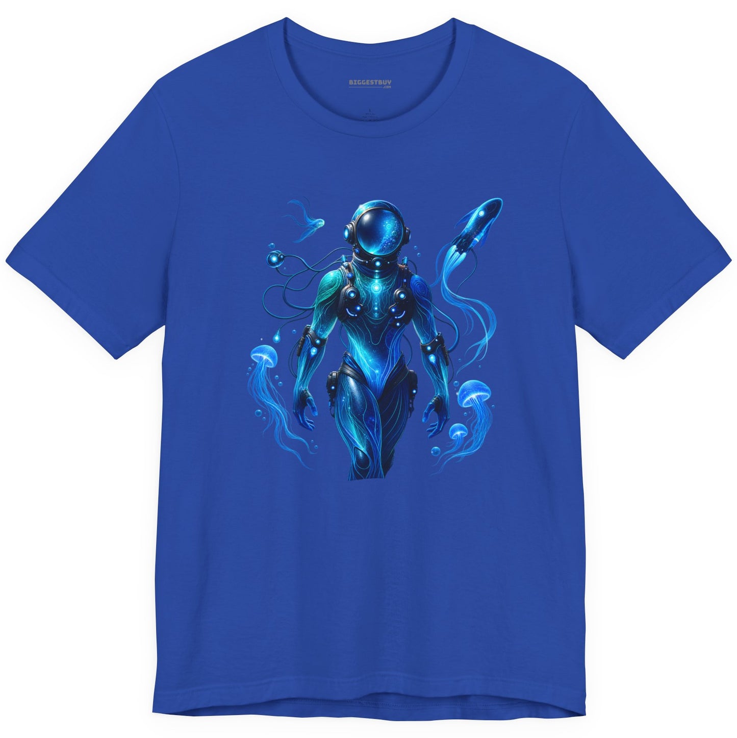 Galactic Guardian - Classic Jersey Tee in True Royal, front view