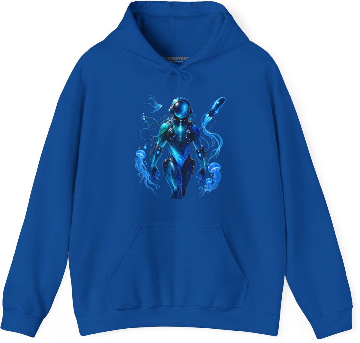 Galactic Guardian - Pullover Hoodie in Royal, front view