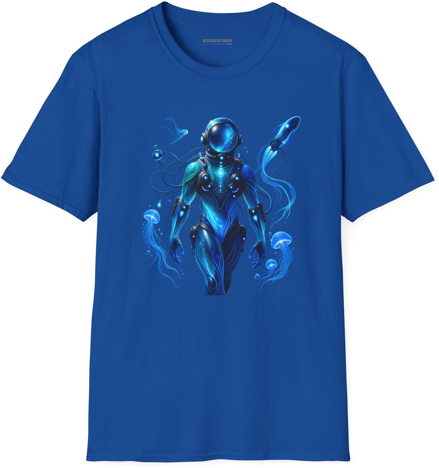 Galactic Guardian - Softstyle T-Shirt in Royal, front view