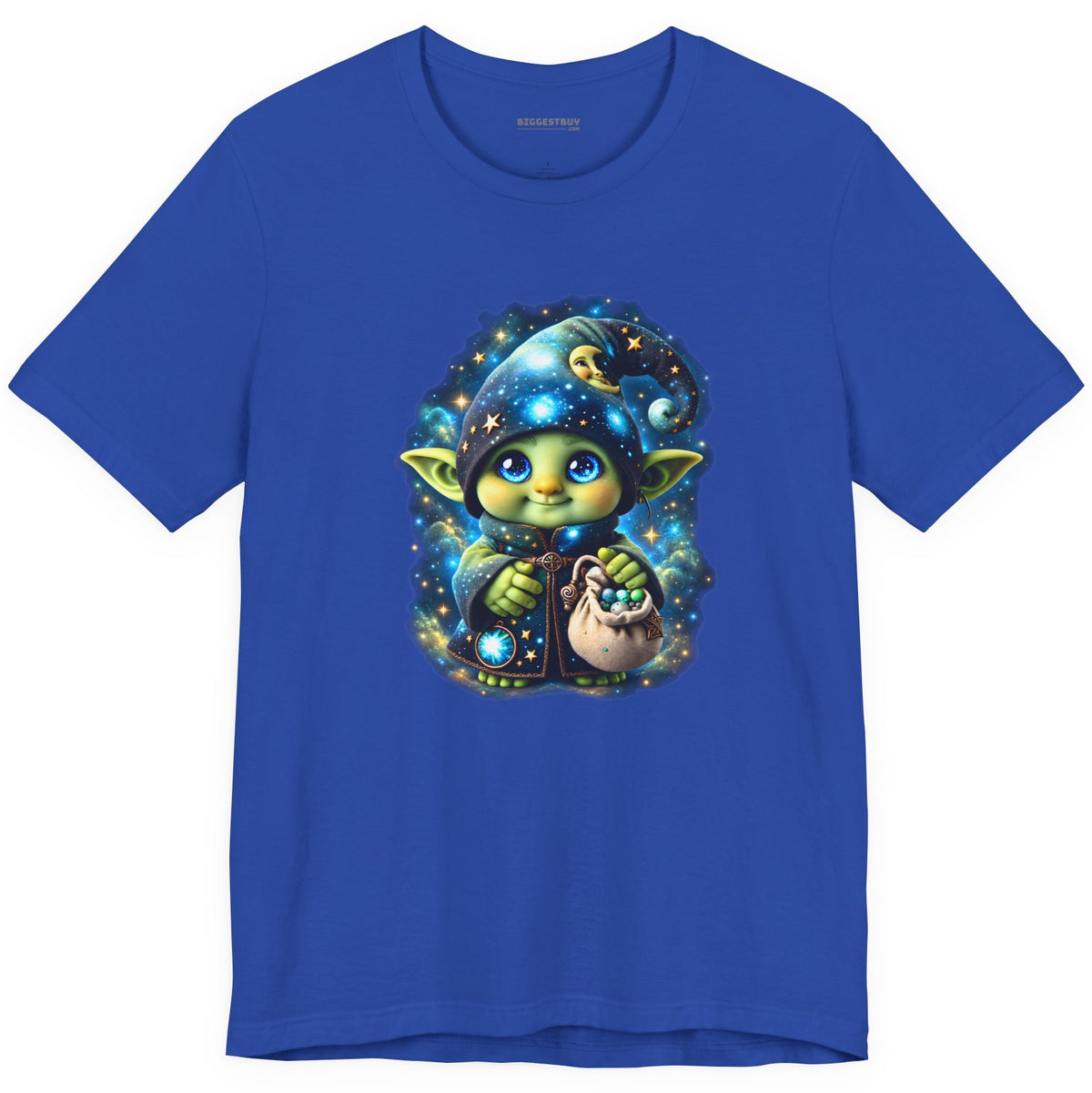 Galaxy Gnome - Classic Jersey Tee in True Royal, front view