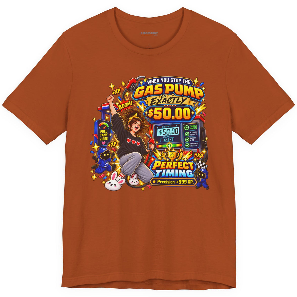 Gas Stop - Classic Jersey Tee in Autumn, front view