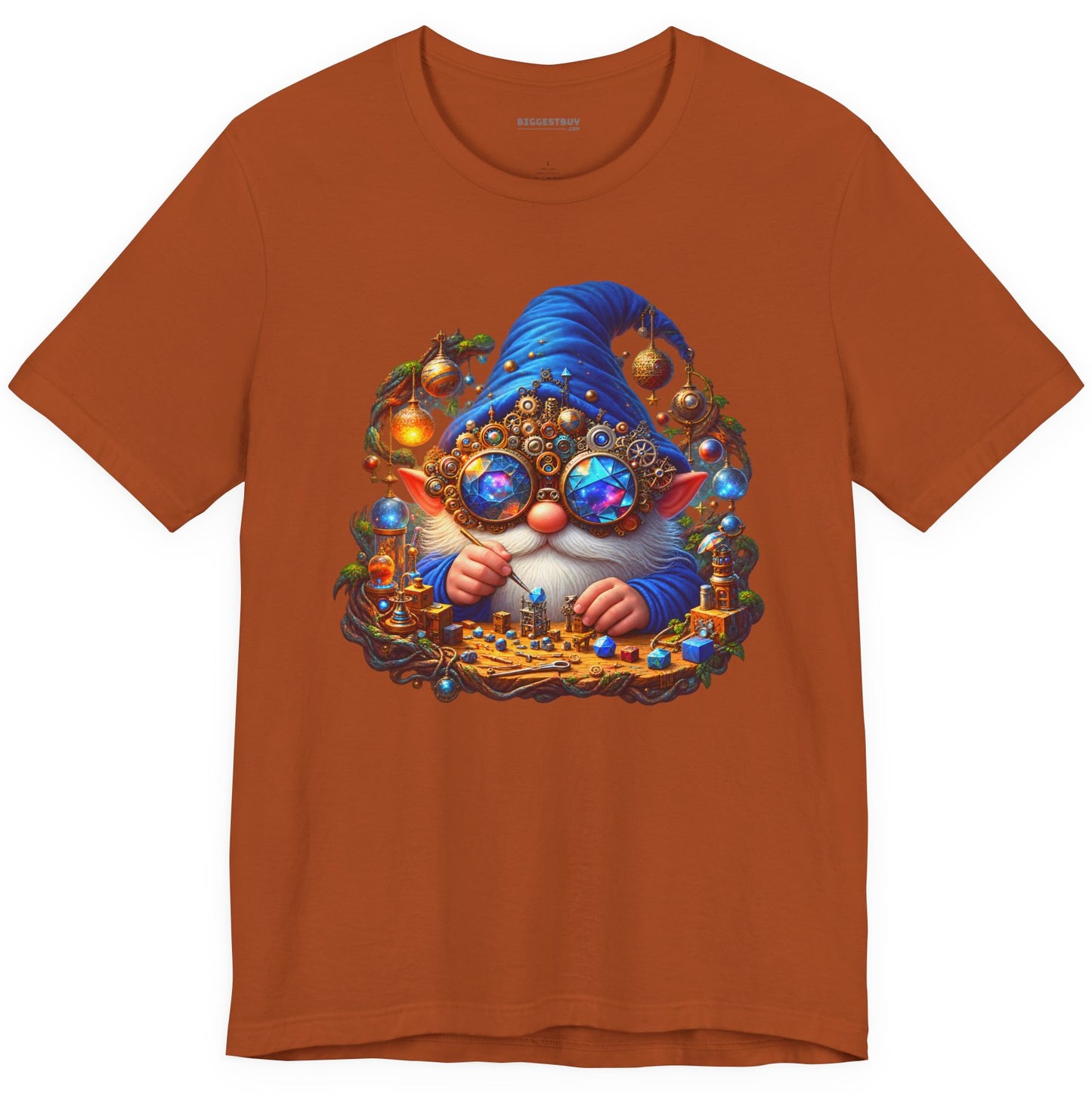 Gnome Of - Classic Jersey Tee in Autumn, front view