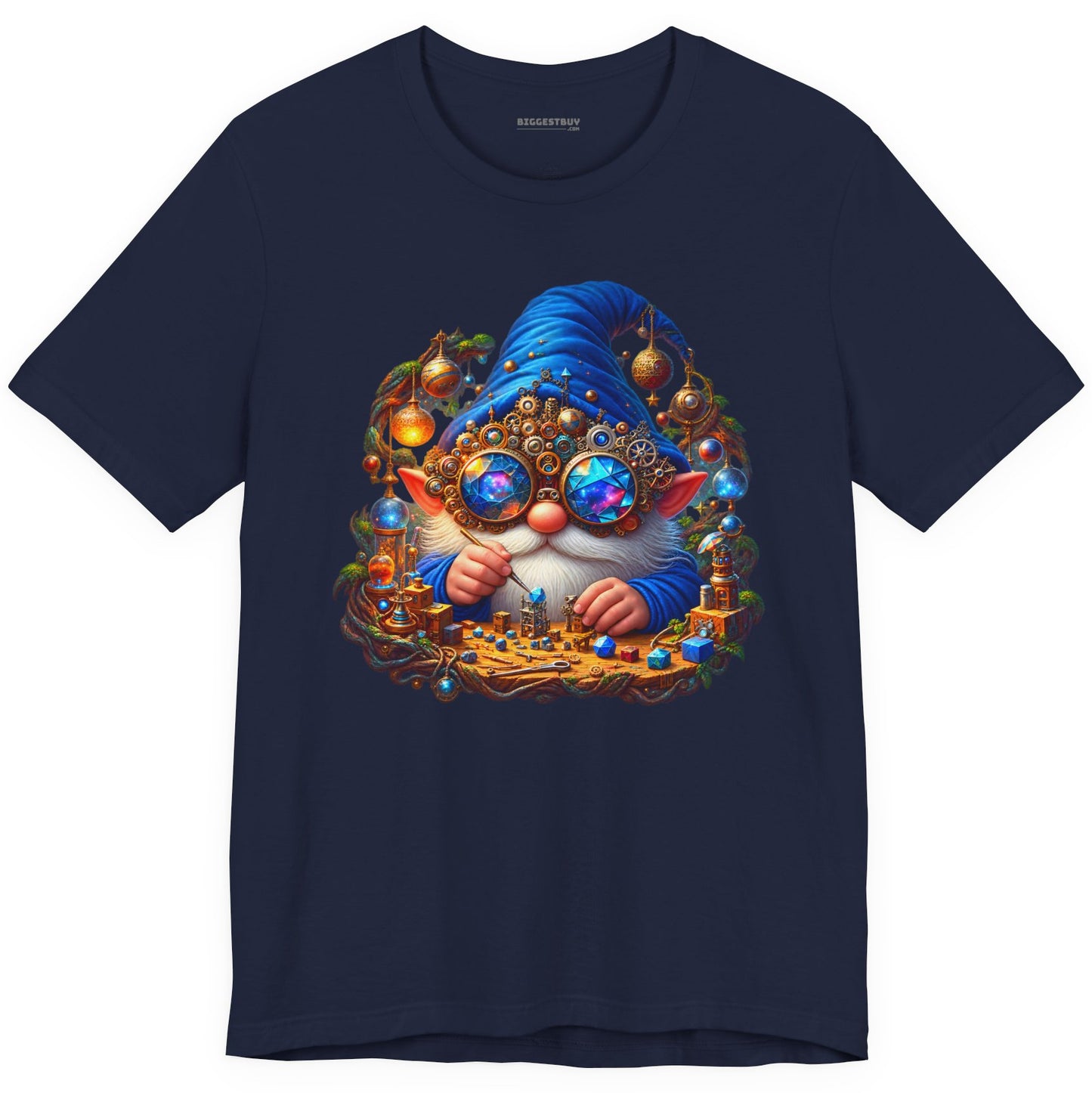 Gnome Of - Classic Jersey Tee in Navy, front view