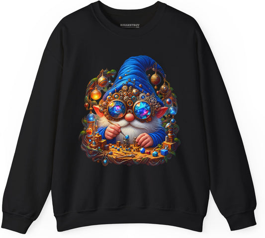 Gnome Of - Crewneck Sweatshirt in Black, front view