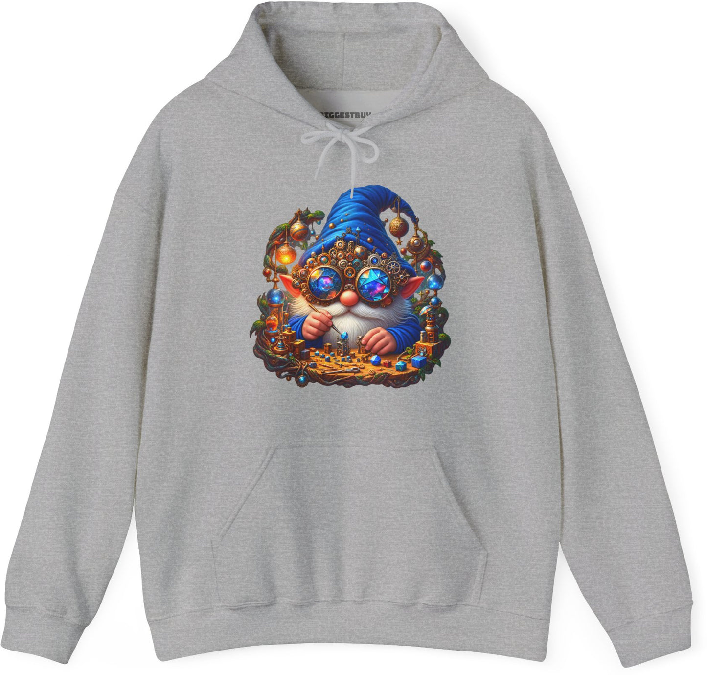 Gnome Of - Pullover Hoodie in Sport Grey, front view