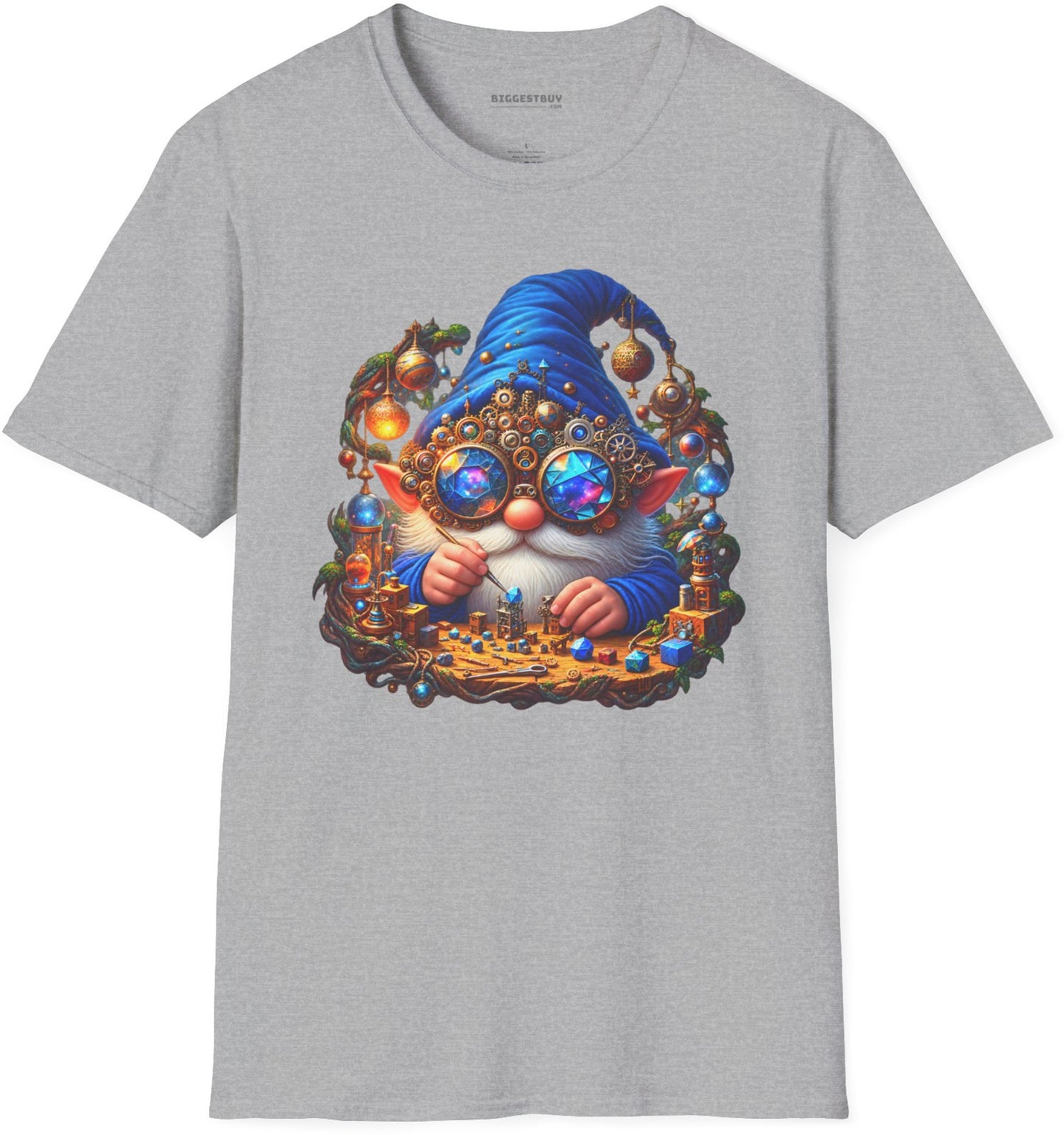 Gnome Of - Softstyle T-Shirt in Sport Grey, front view