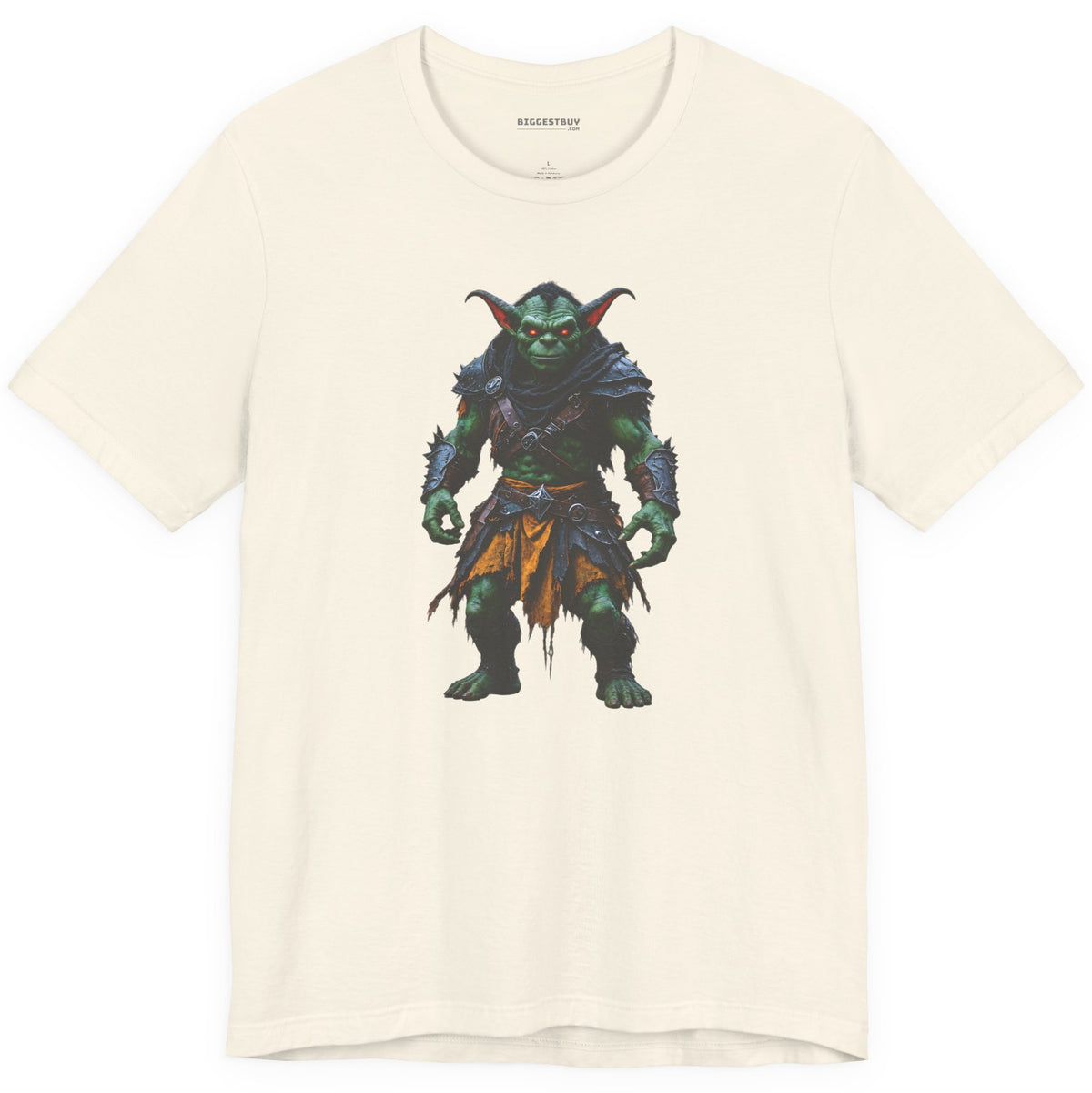 Goblin Rogue - Classic Jersey Tee in Natural, front view