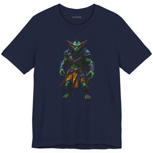 Goblin Rogue - Classic Jersey Tee in Navy, front view