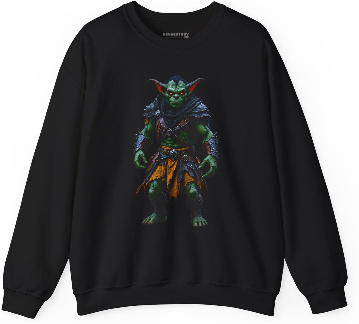Goblin Rogue - Crewneck Sweatshirt in Black, front view