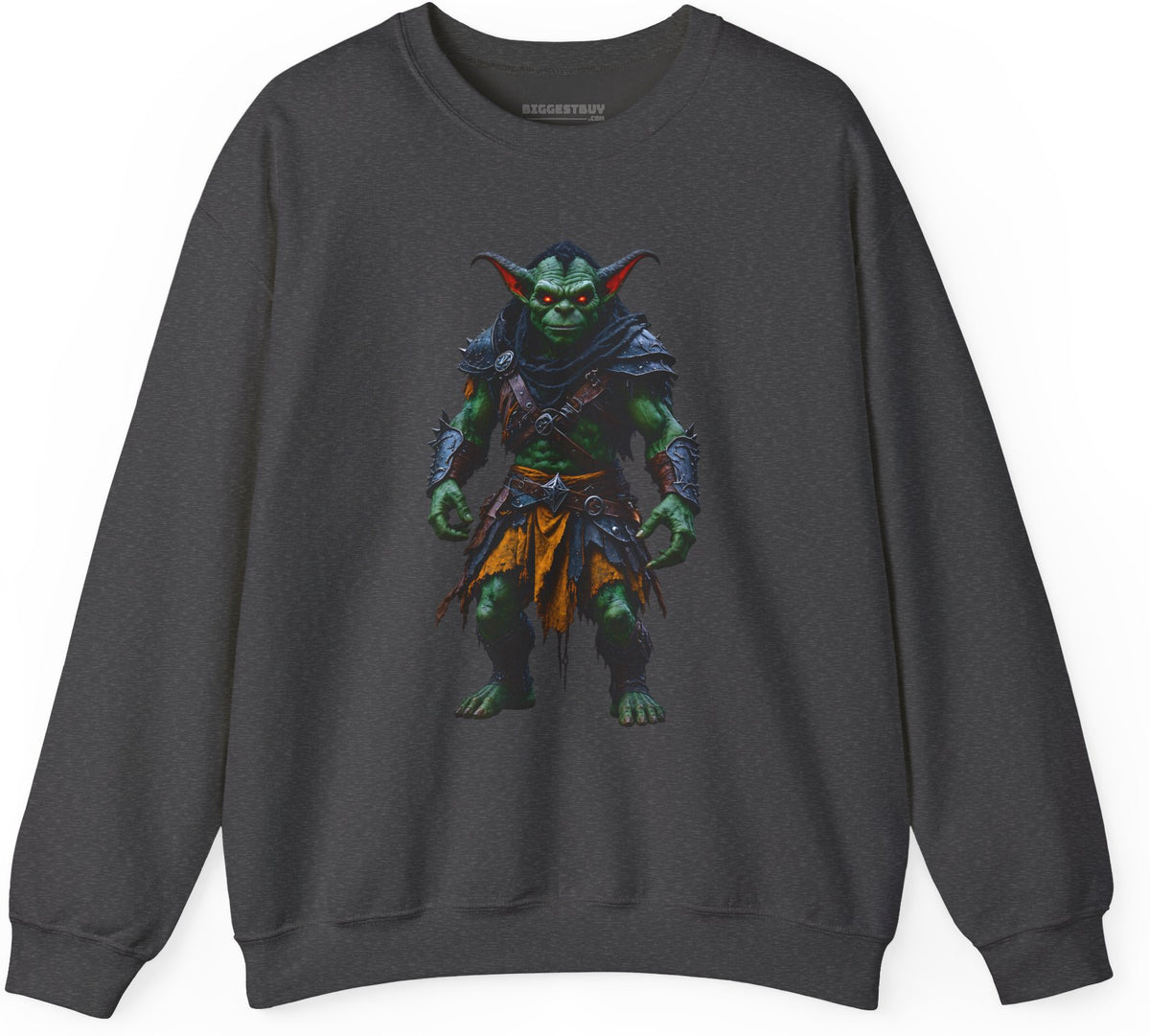 Goblin Rogue - Crewneck Sweatshirt in Dark Heather, front view