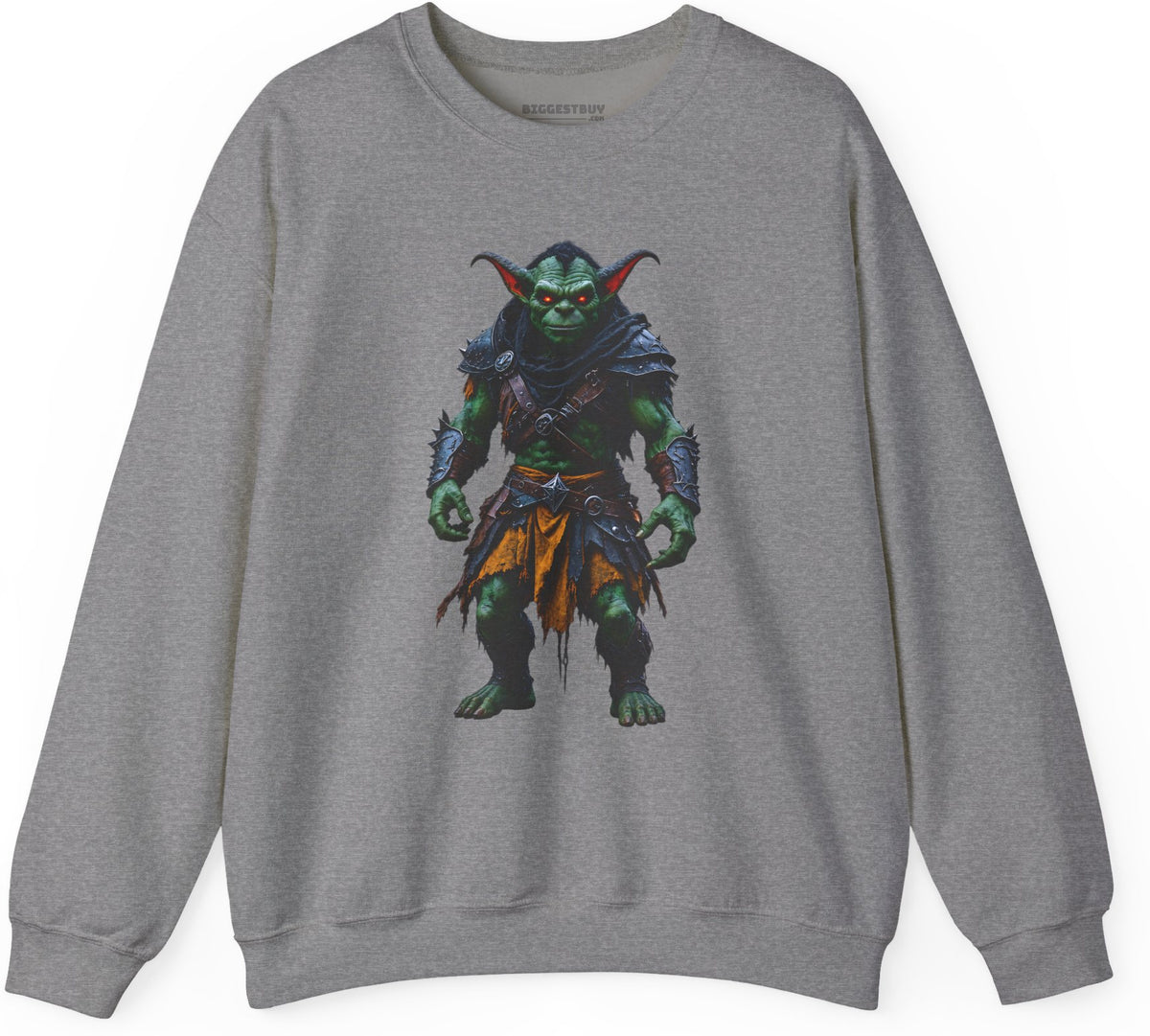 Goblin Rogue - Crewneck Sweatshirt in Graphite Heather, front view