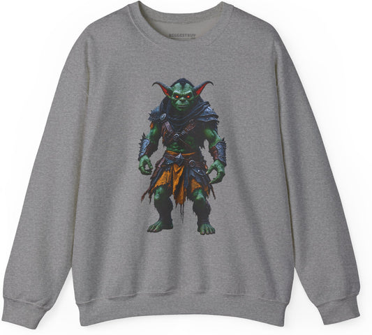 Goblin Rogue - Crewneck Sweatshirt in Graphite Heather, front view