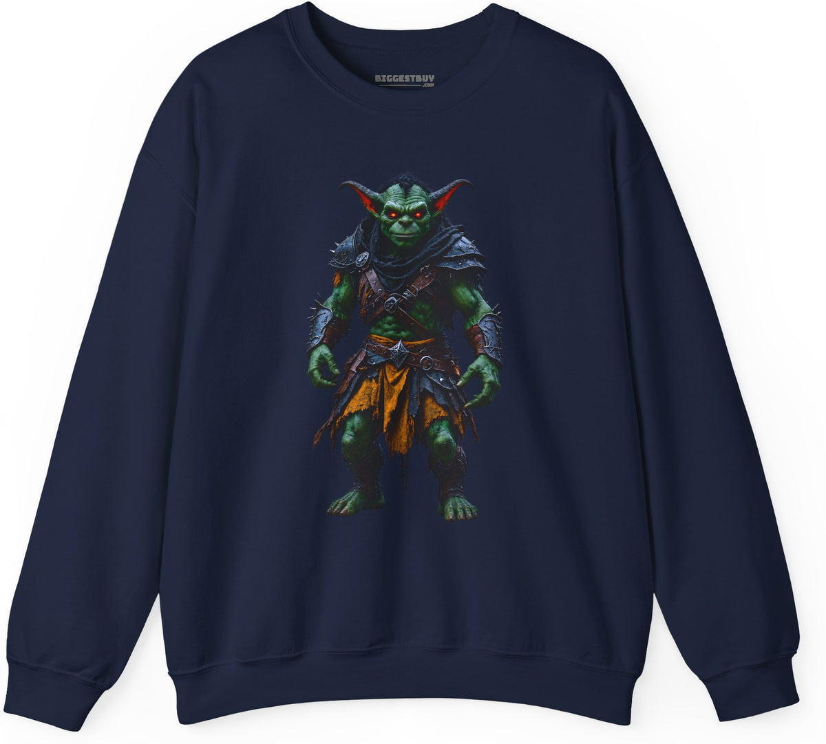 Goblin Rogue - Crewneck Sweatshirt in Navy, front view