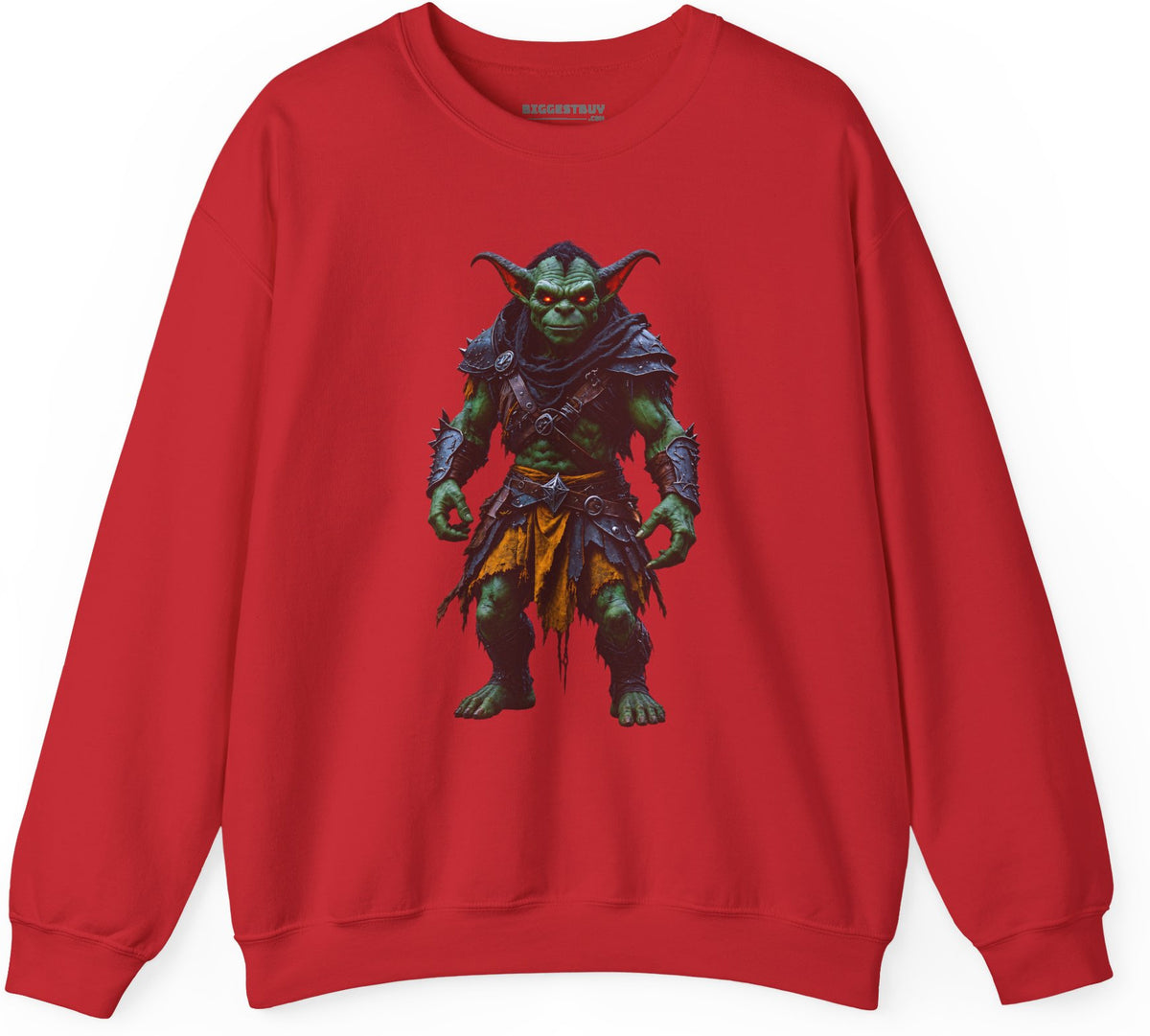 Goblin Rogue - Crewneck Sweatshirt in Red, front view