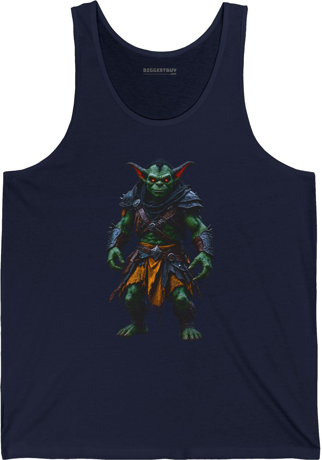 Goblin Rogue - Jersey Tank Top in Navy, front view