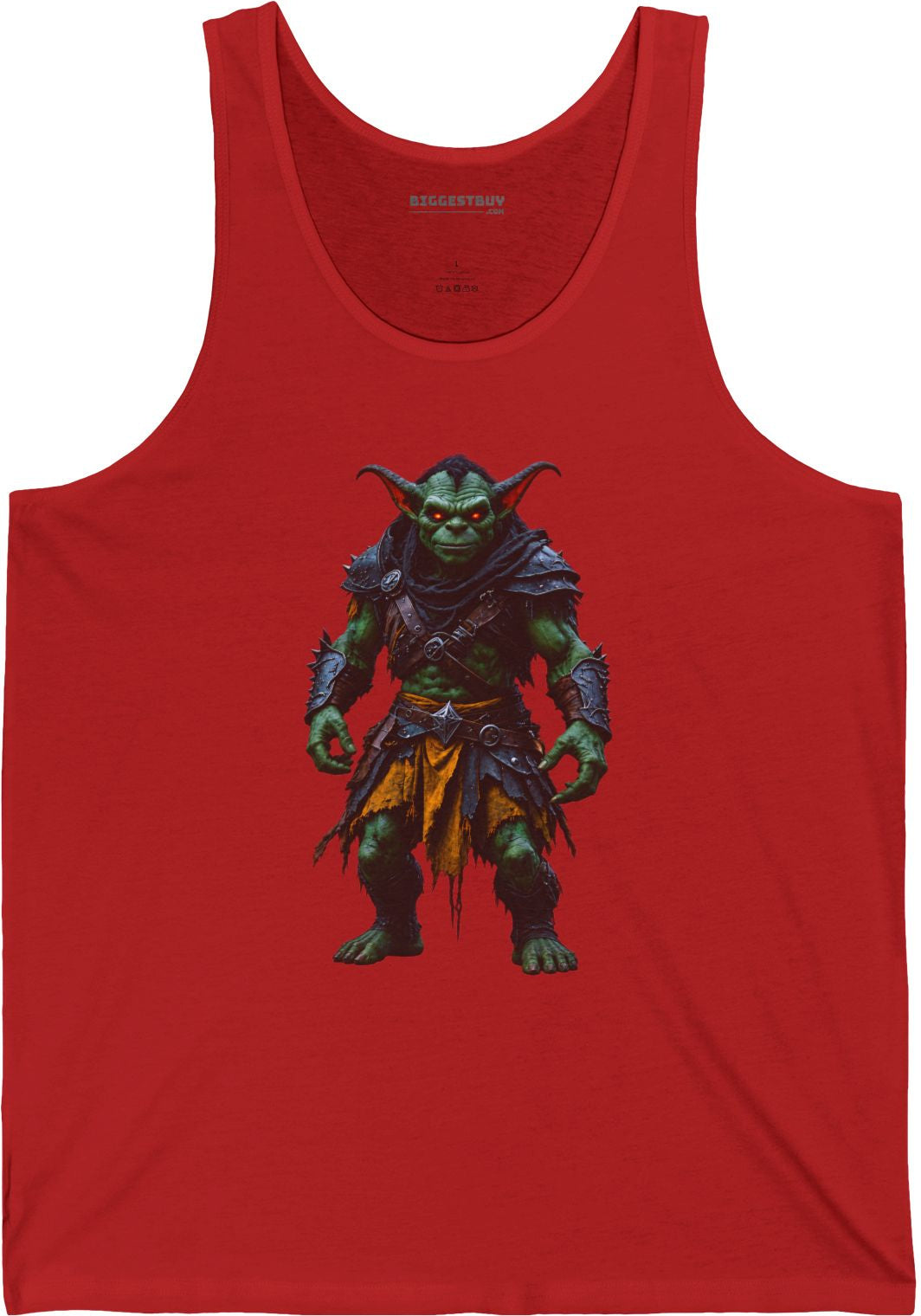 Goblin Rogue - Jersey Tank Top in Red, front view