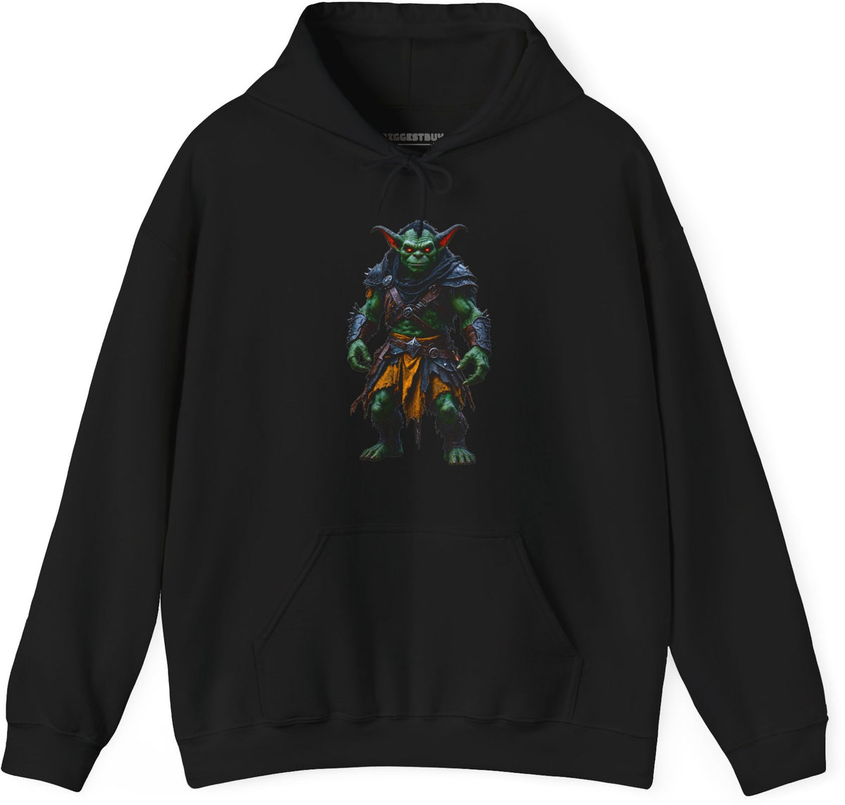 Goblin Rogue - Pullover Hoodie in Black, front view