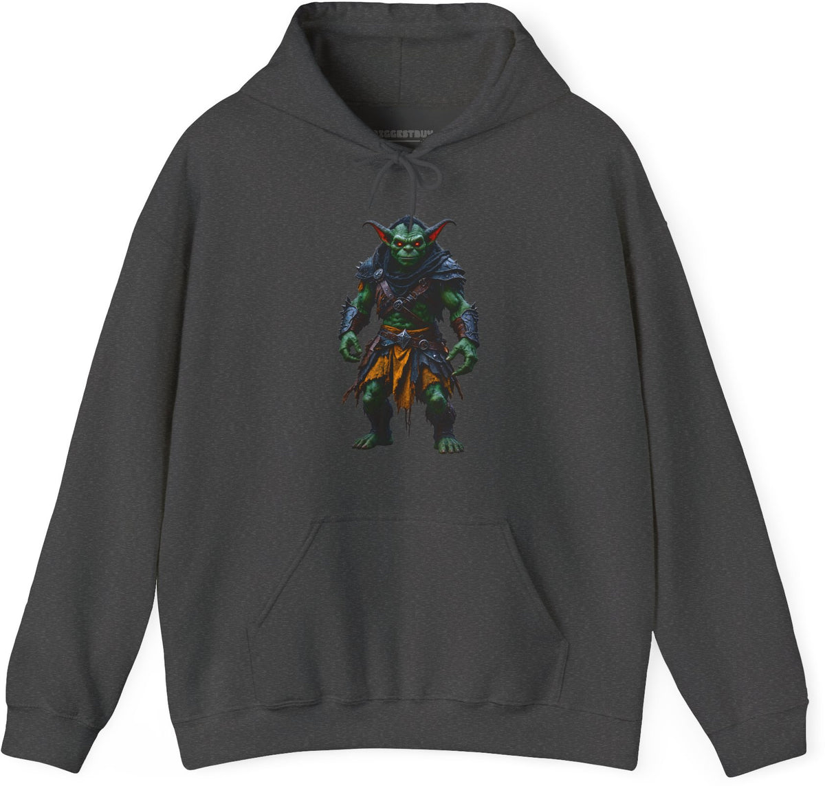 Goblin Rogue - Pullover Hoodie in Dark Heather, front view