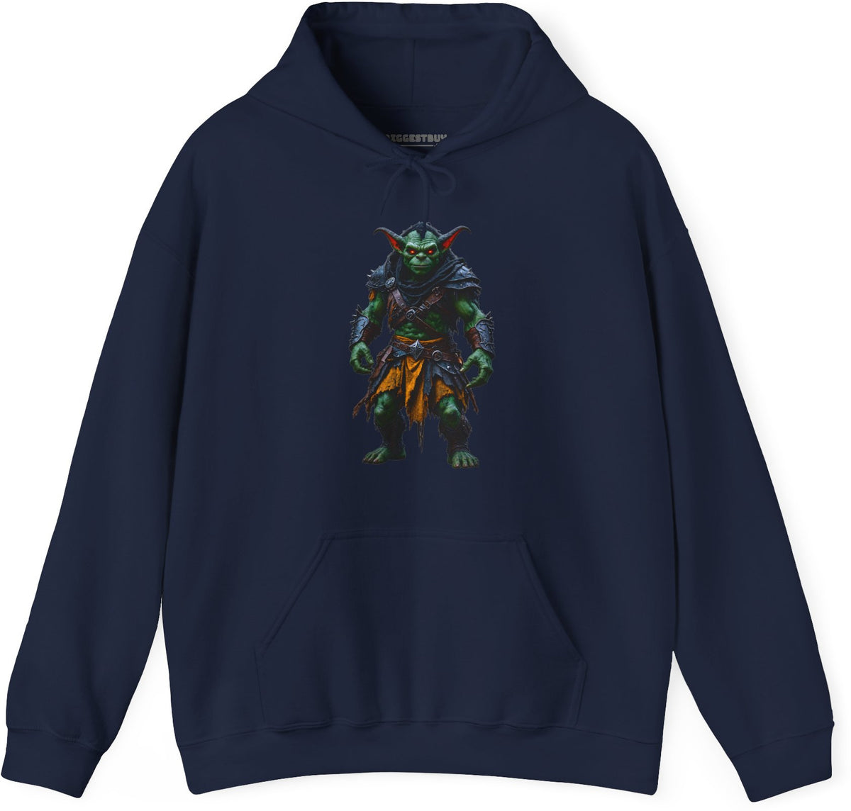 Goblin Rogue - Pullover Hoodie in Navy, front view