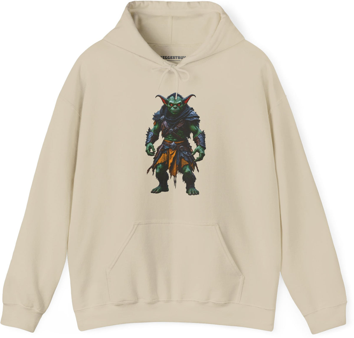 Goblin Rogue - Pullover Hoodie in Sand, front view
