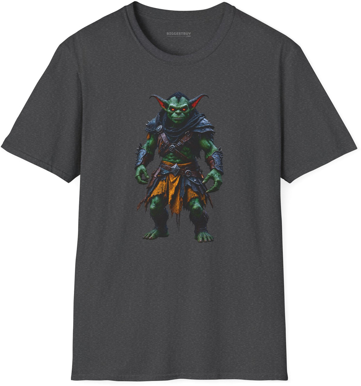 Goblin Rogue - Softstyle T-Shirt in Dark Heather, front view
