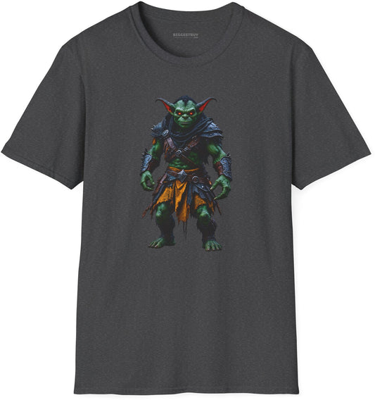 Goblin Rogue - Softstyle T-Shirt in Dark Heather, front view