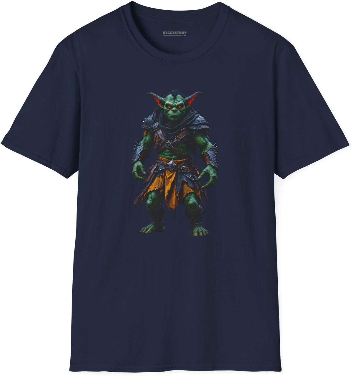 Goblin Rogue - Softstyle T-Shirt in Navy, front view