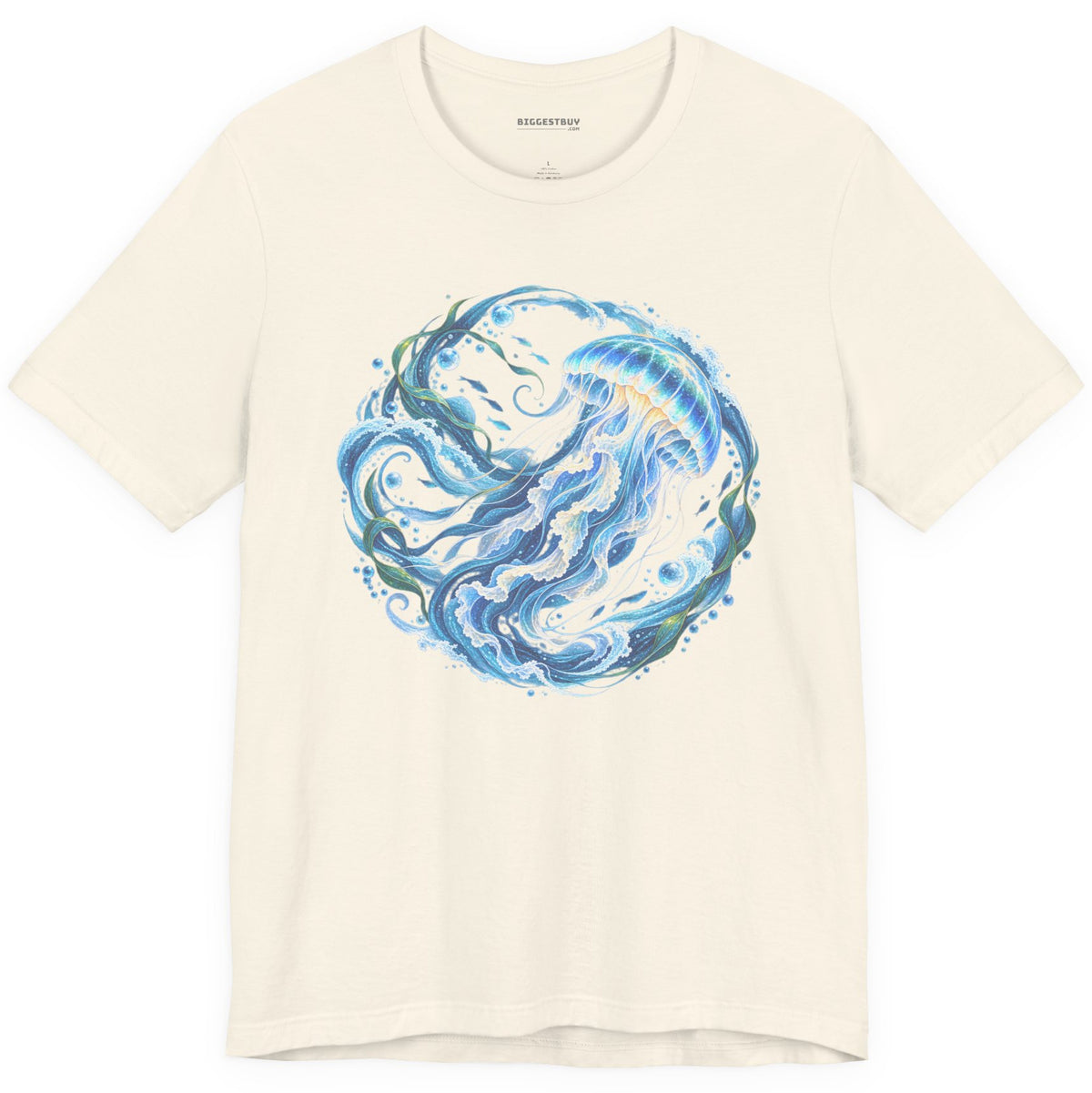 Jellylicious - Classic Jersey Tee in Natural, front view