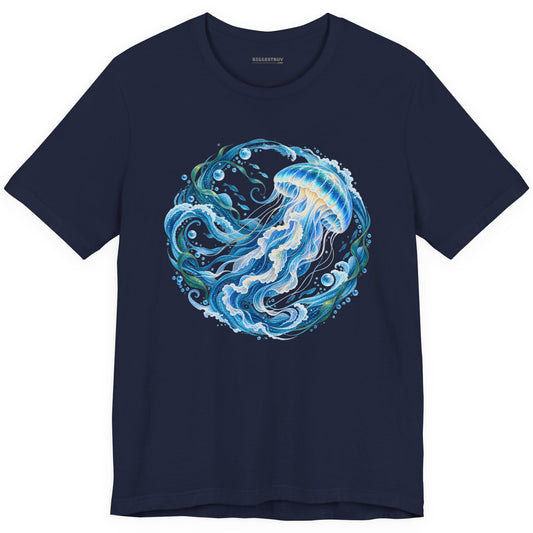 Jellylicious - Classic Jersey Tee in Navy, front view