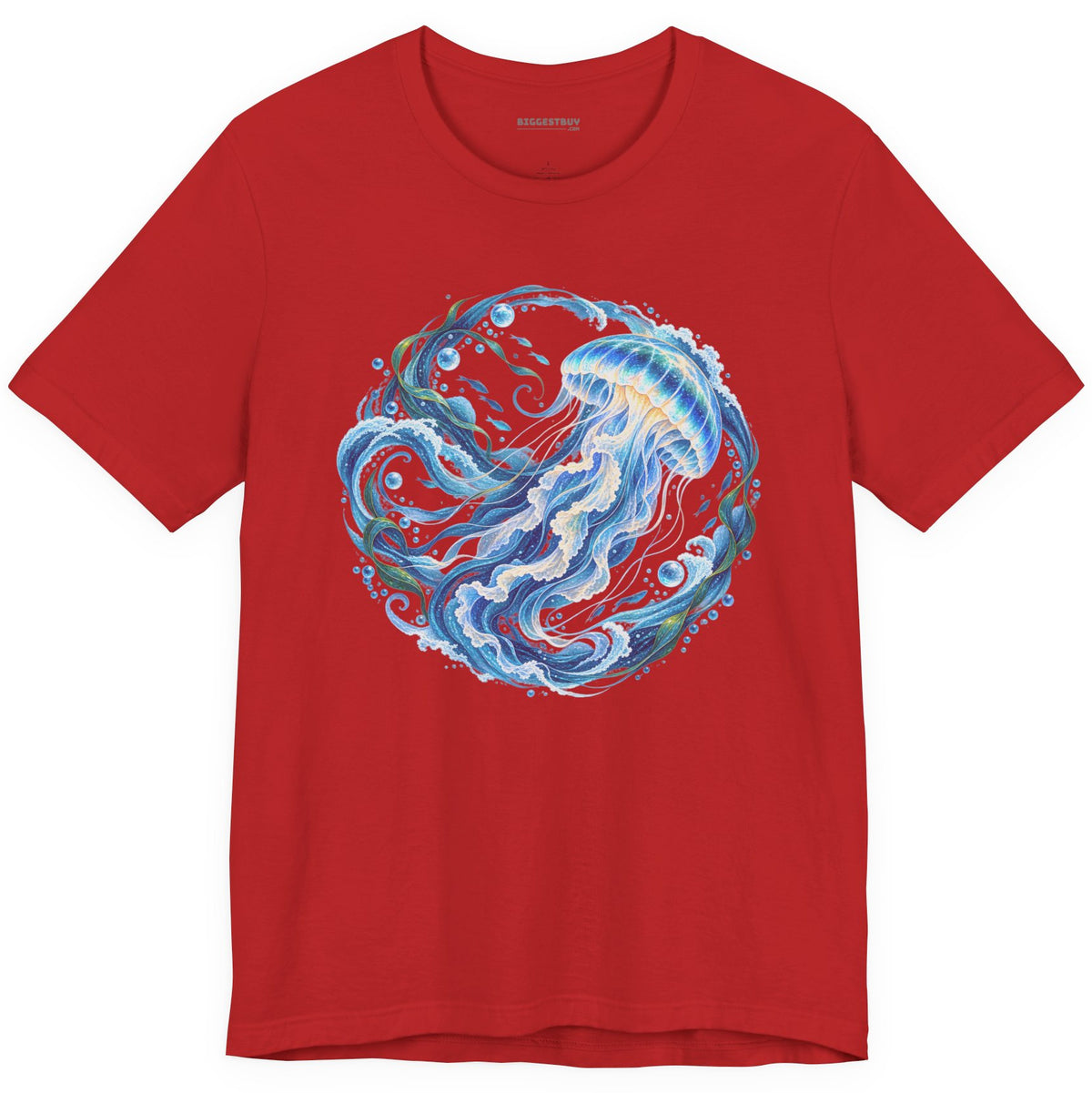 Jellylicious - Classic Jersey Tee in Red, front view