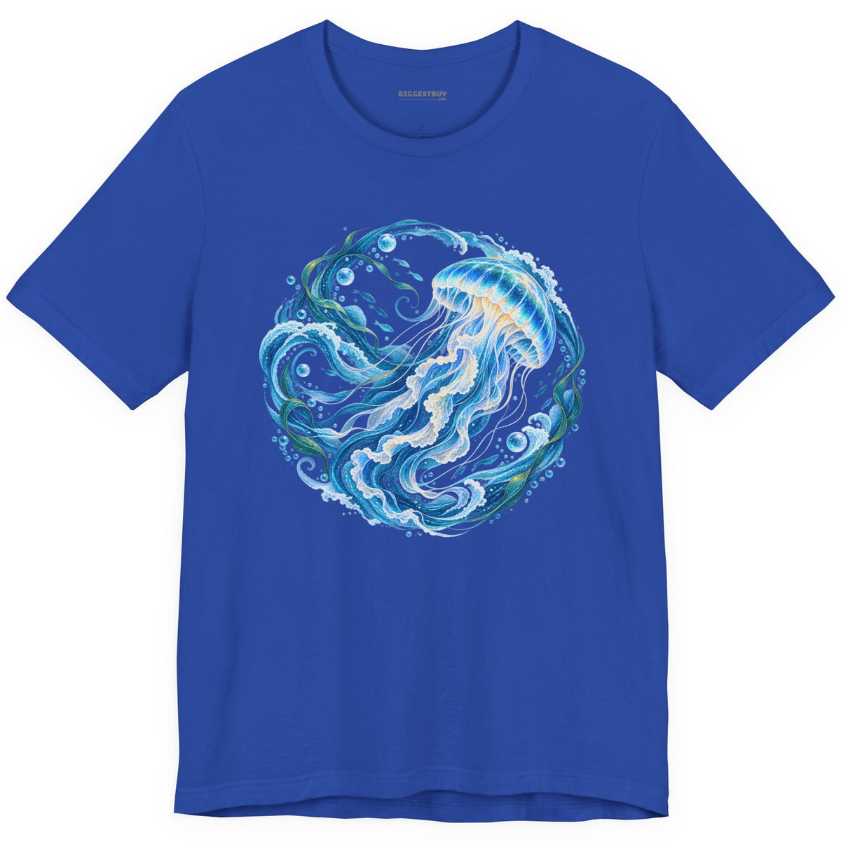 Jellylicious - Classic Jersey Tee in True Royal, front view