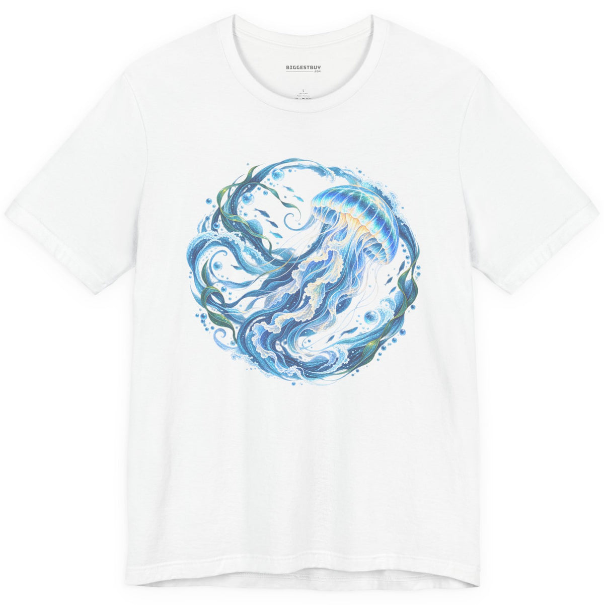 Jellylicious - Classic Jersey Tee in White, front view
