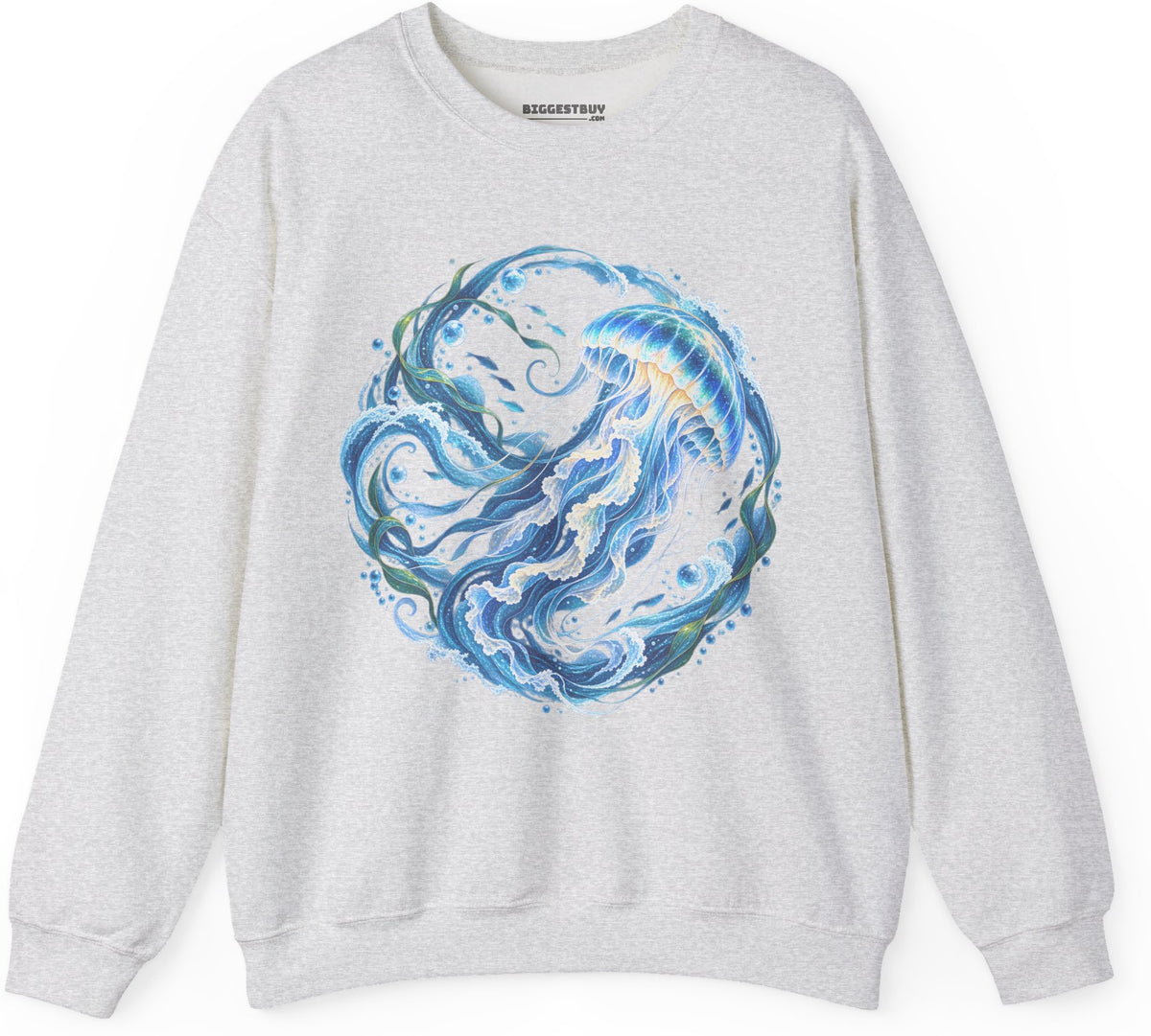Jellylicious - Crewneck Sweatshirt in Ash, front view