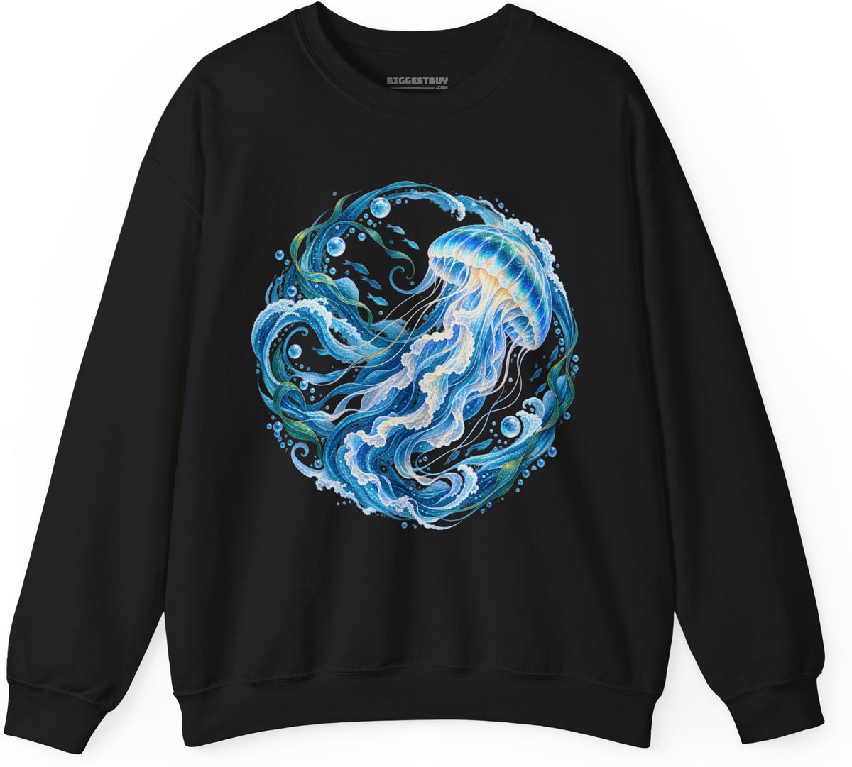 Jellylicious - Crewneck Sweatshirt in Black, front view