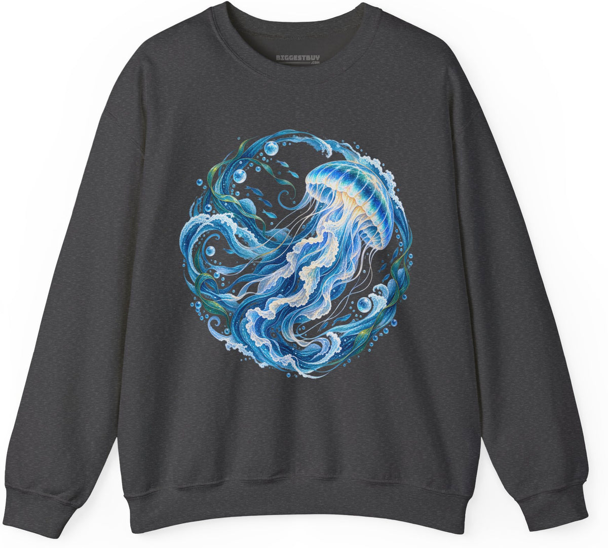 Jellylicious - Crewneck Sweatshirt in Dark Heather, front view