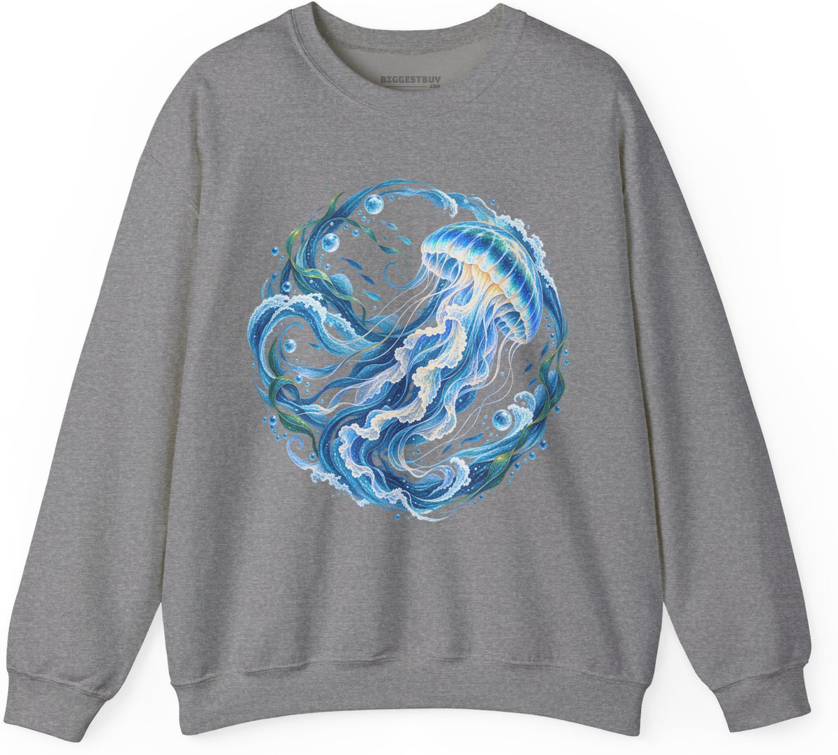 Jellylicious - Crewneck Sweatshirt in Graphite Heather, front view