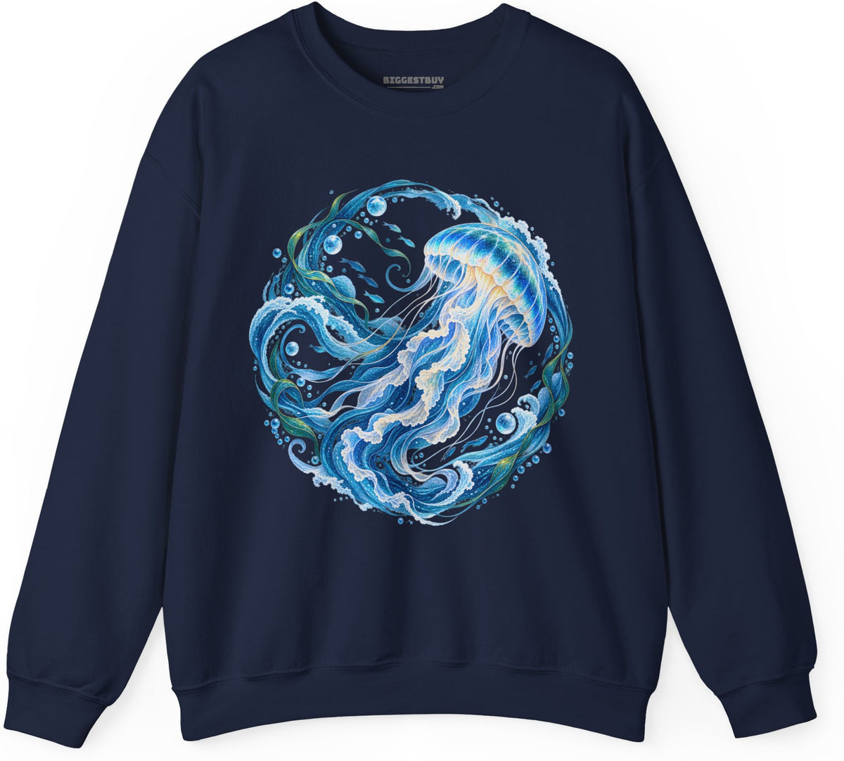 Jellylicious - Crewneck Sweatshirt in Navy, front view