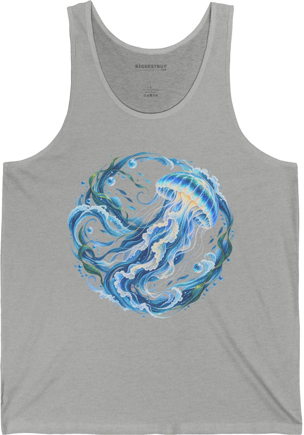 Jellylicious - Jersey Tank Top in Athletic Heather, front view