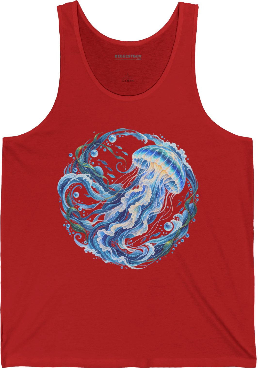 Jellylicious - Jersey Tank Top in Red, front view