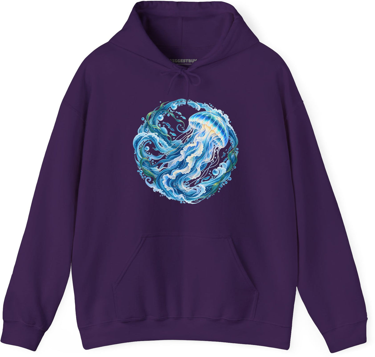 Jellylicious - Pullover Hoodie in Purple, front view