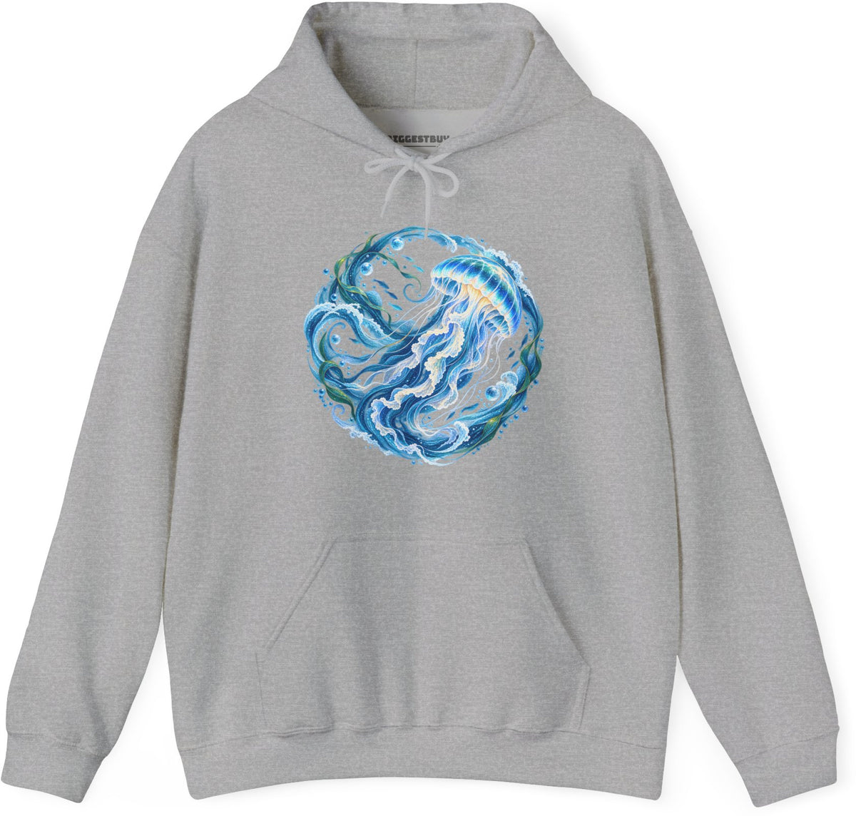 Jellylicious - Pullover Hoodie in Sport Grey, front view