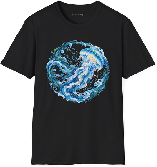 Jellylicious - Softstyle T-Shirt in Black, front view