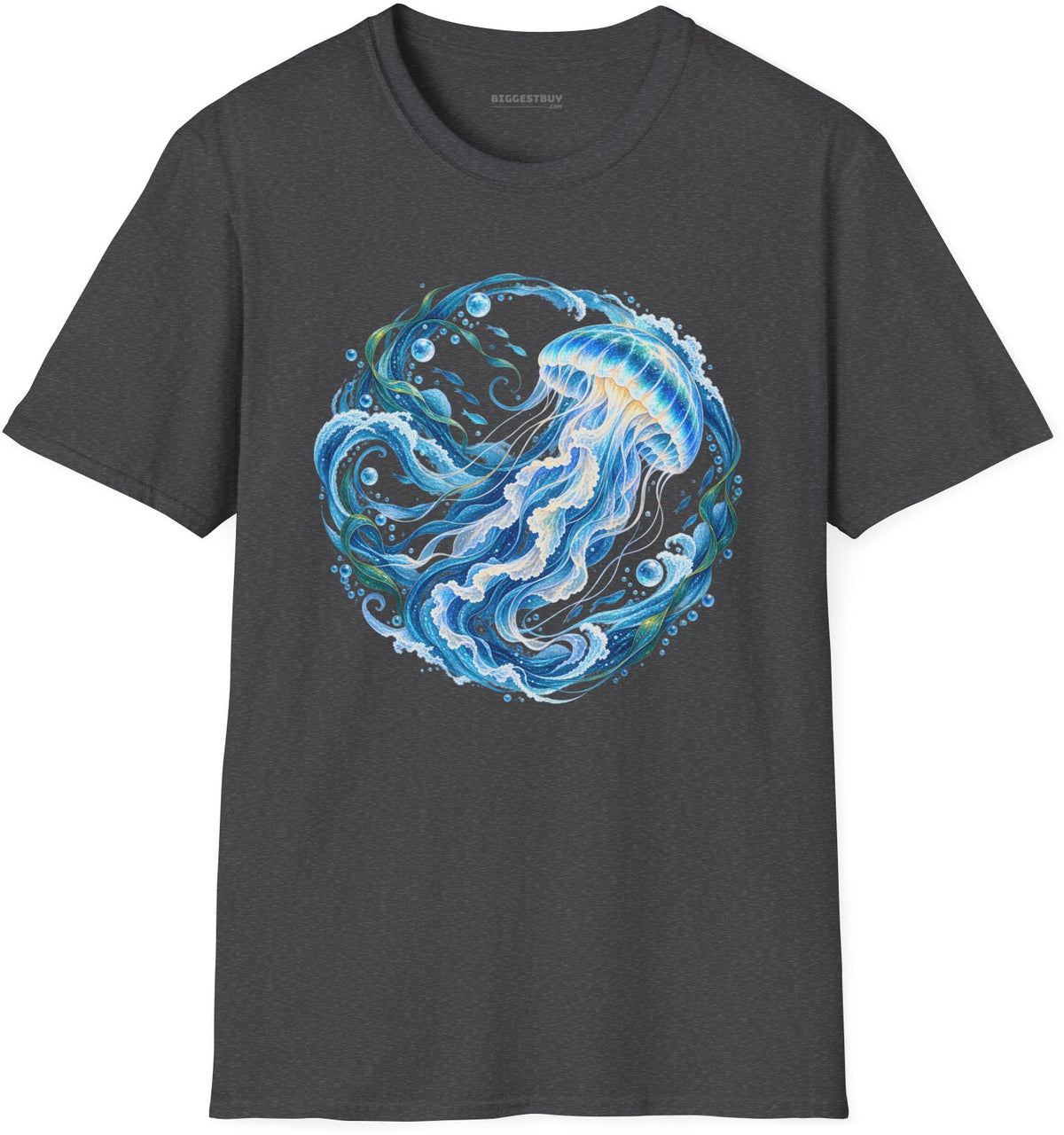 Jellylicious - Softstyle T-Shirt in Dark Heather, front view
