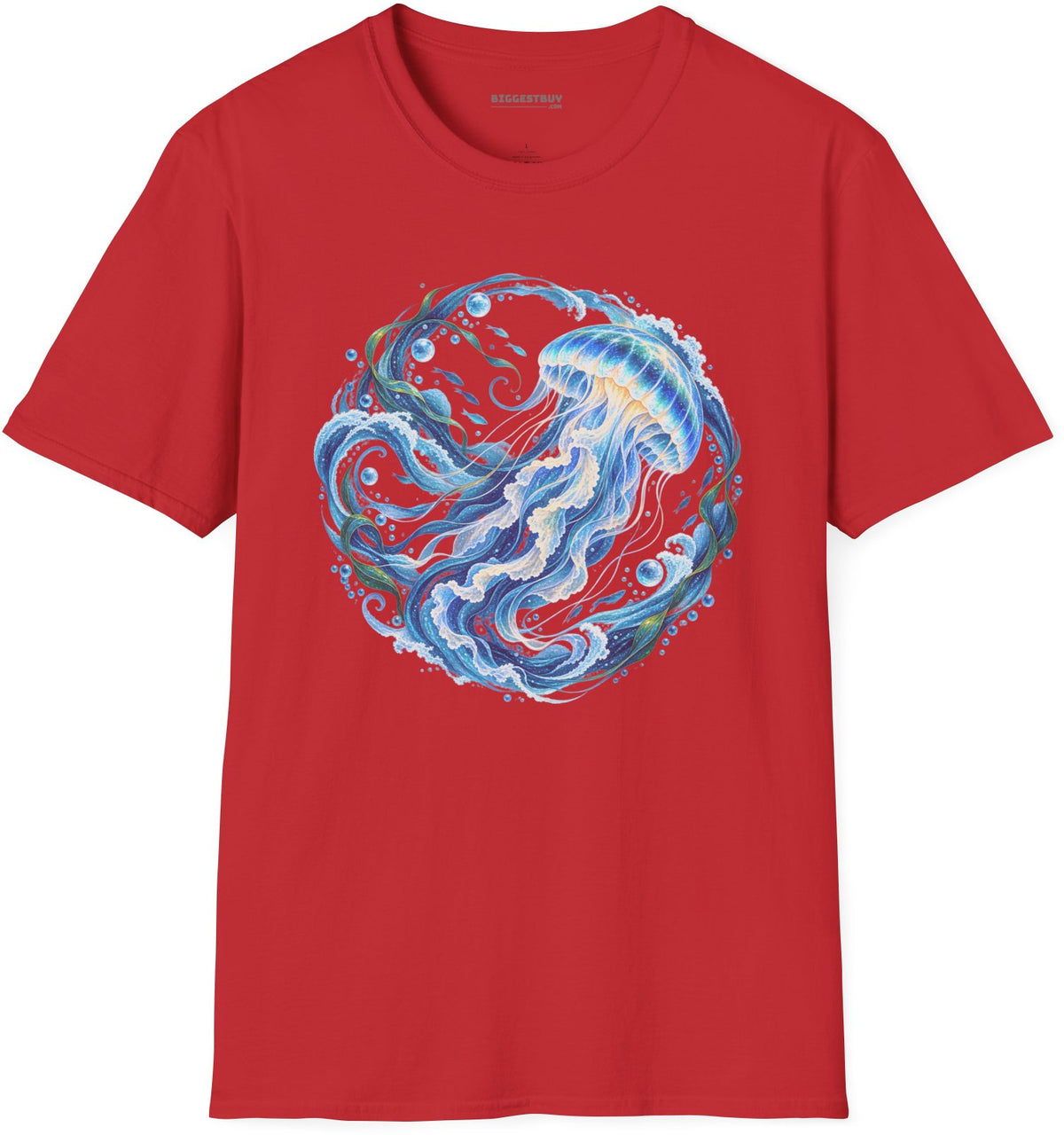 Jellylicious - Softstyle T-Shirt in Red, front view