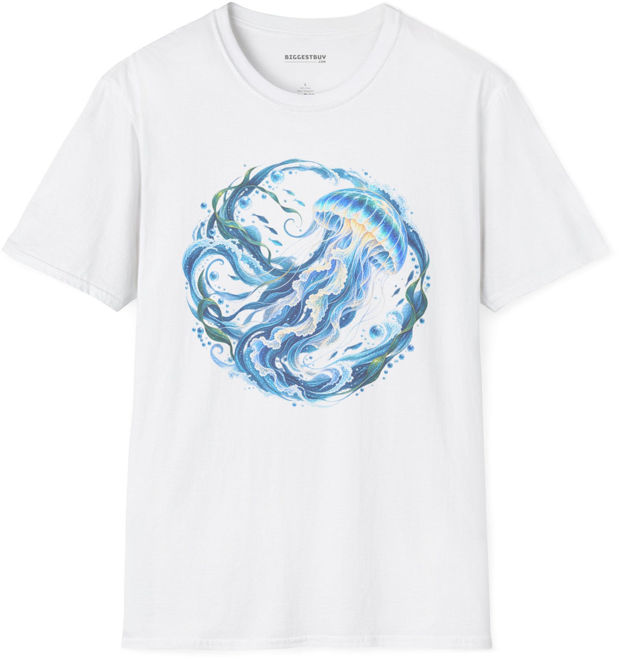 Jellylicious - Softstyle T-Shirt in White, front view