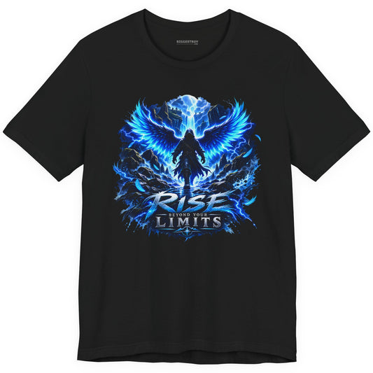 Limit Break - Classic Jersey Tee in Black, front view