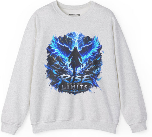 Limit Break - Crewneck Sweatshirt in Ash, front view