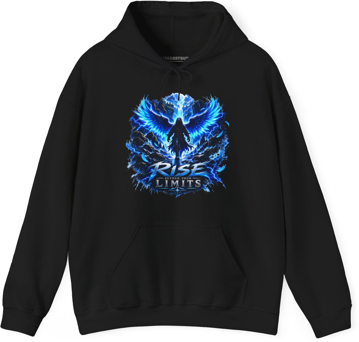 Limit Break - Pullover Hoodie in Black, front view