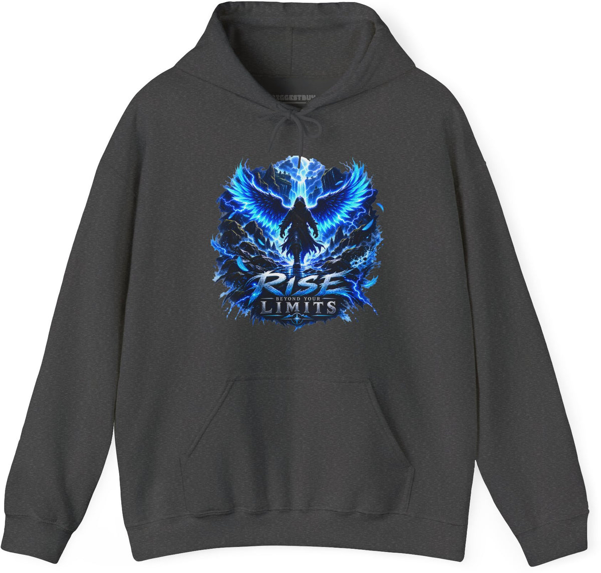 Limit Break - Pullover Hoodie in Dark Heather, front view